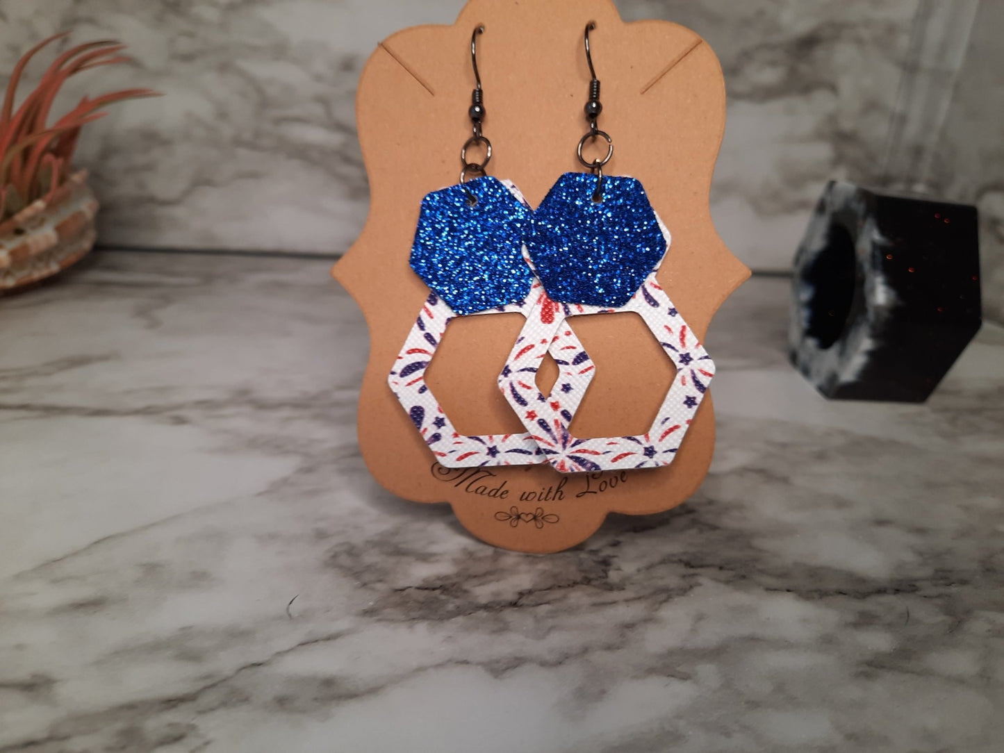 Firework Glitter Earring - Merlscreations