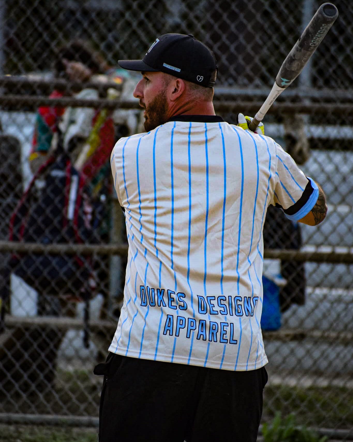 DDA Cream and Blue Jersey