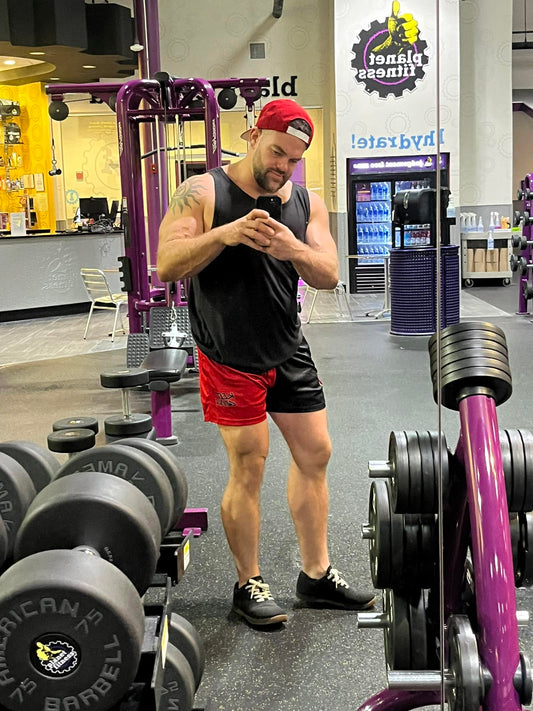Mesh Shorts - Red / Black