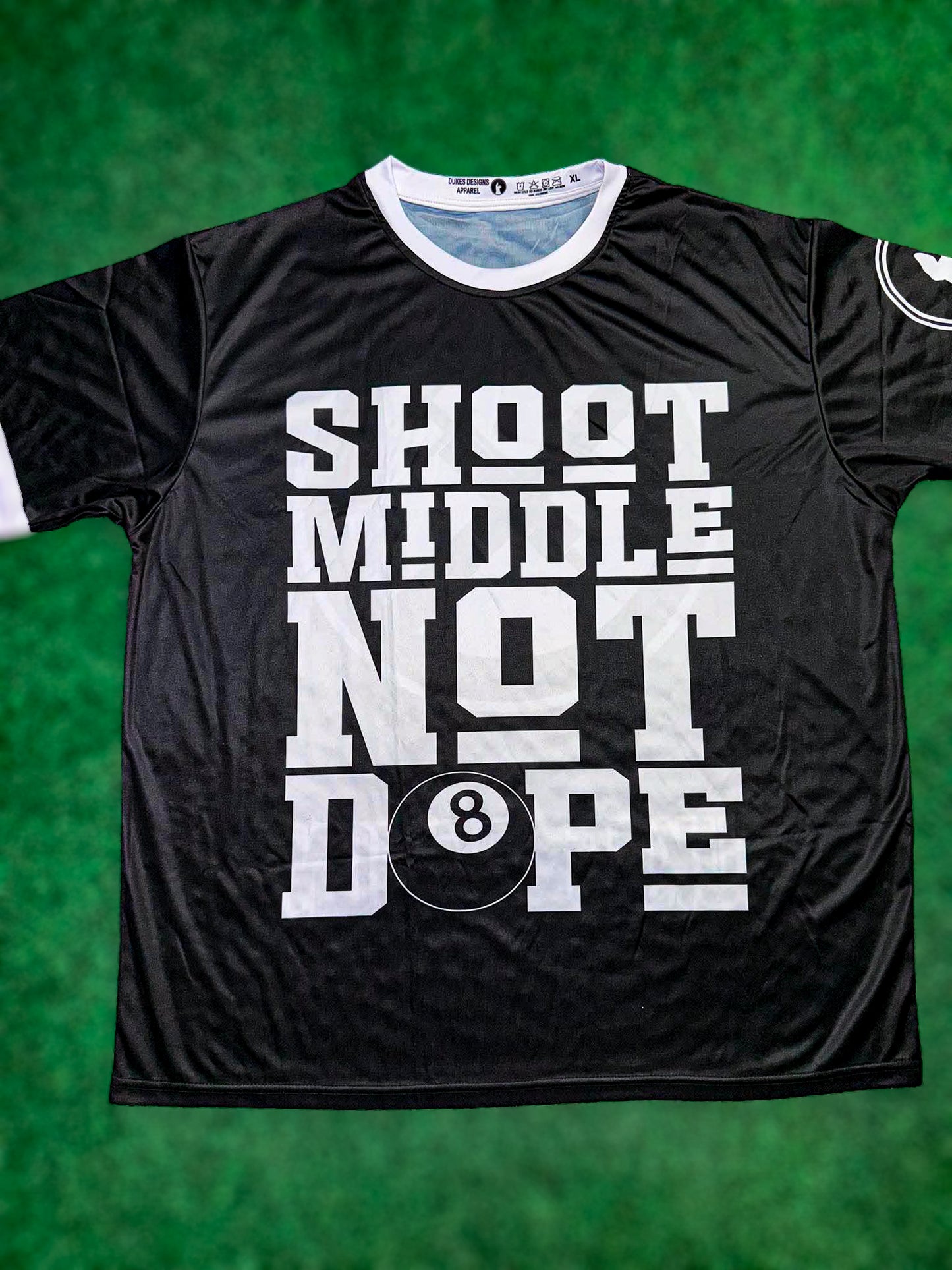 The Bergin Special - Shoot Middle Not Dope DDA Exclusive Jersey - Black and White