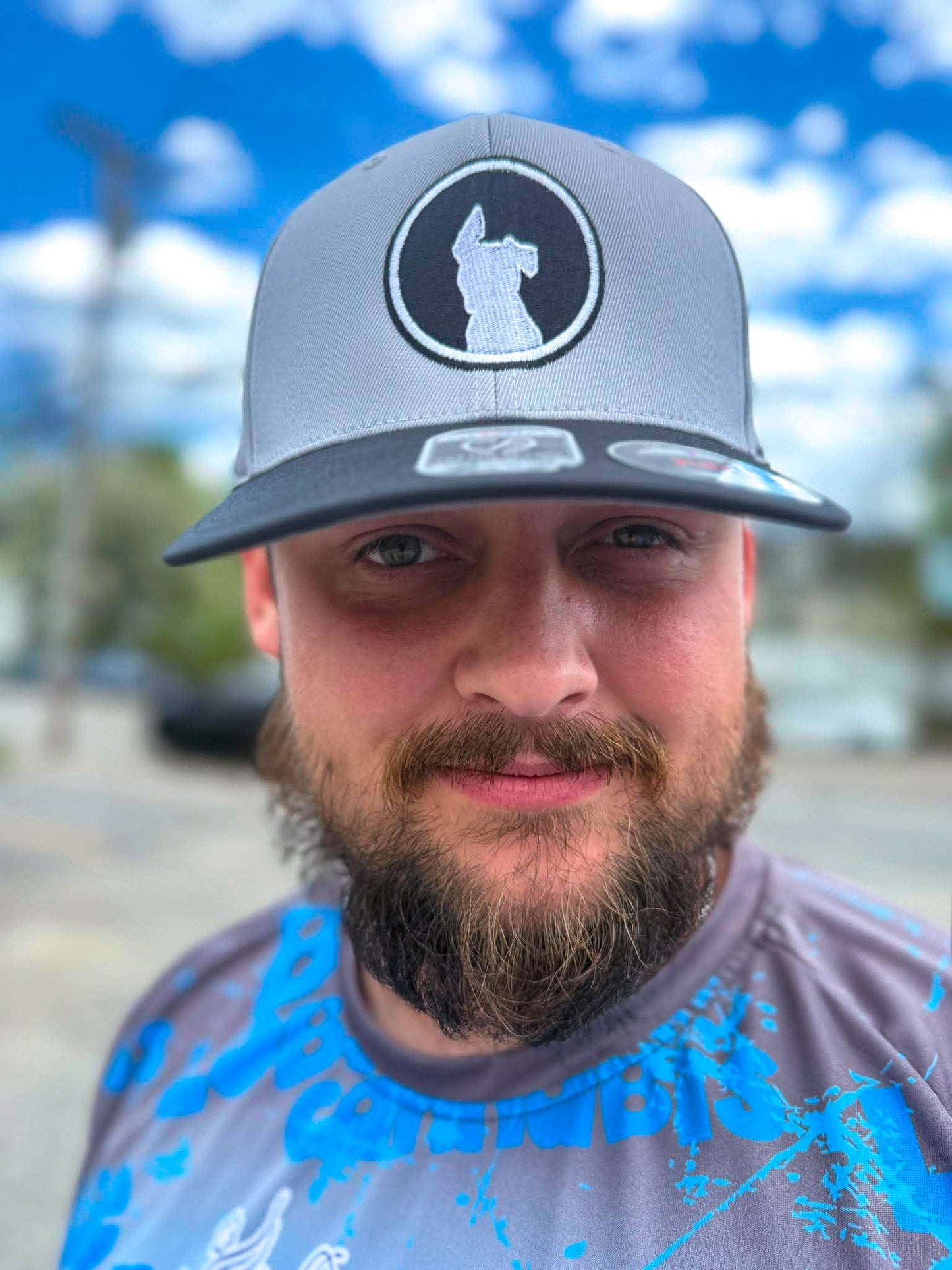 Grey with Black Brim - Black and White DDA Logo Hat