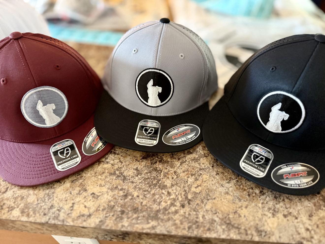 Grey with Black Brim - Black and White DDA Logo Hat