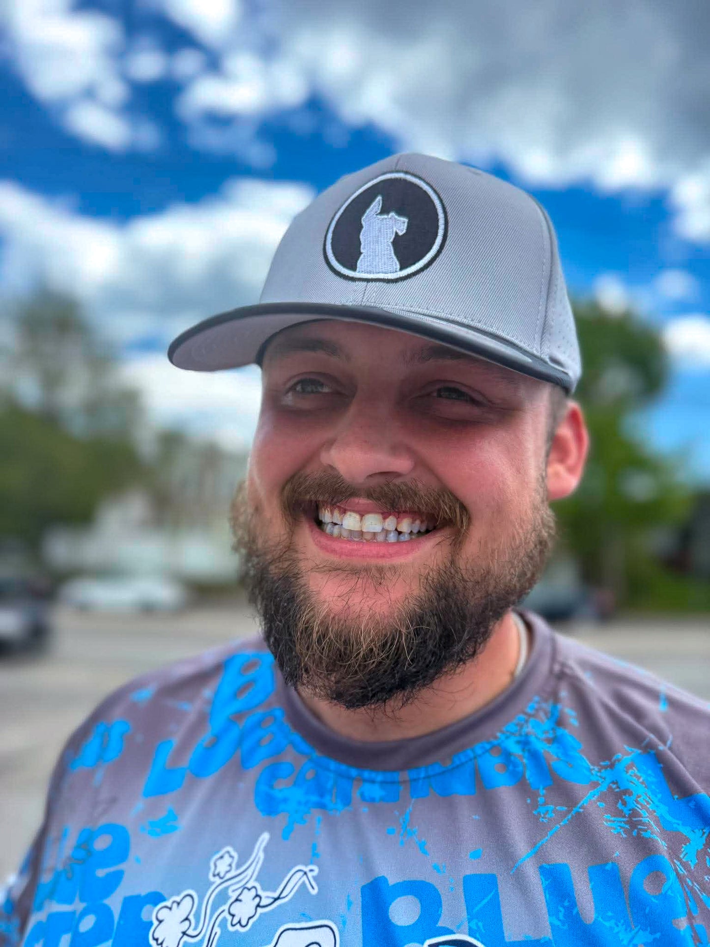Grey with Black Brim - Black and White DDA Logo Hat