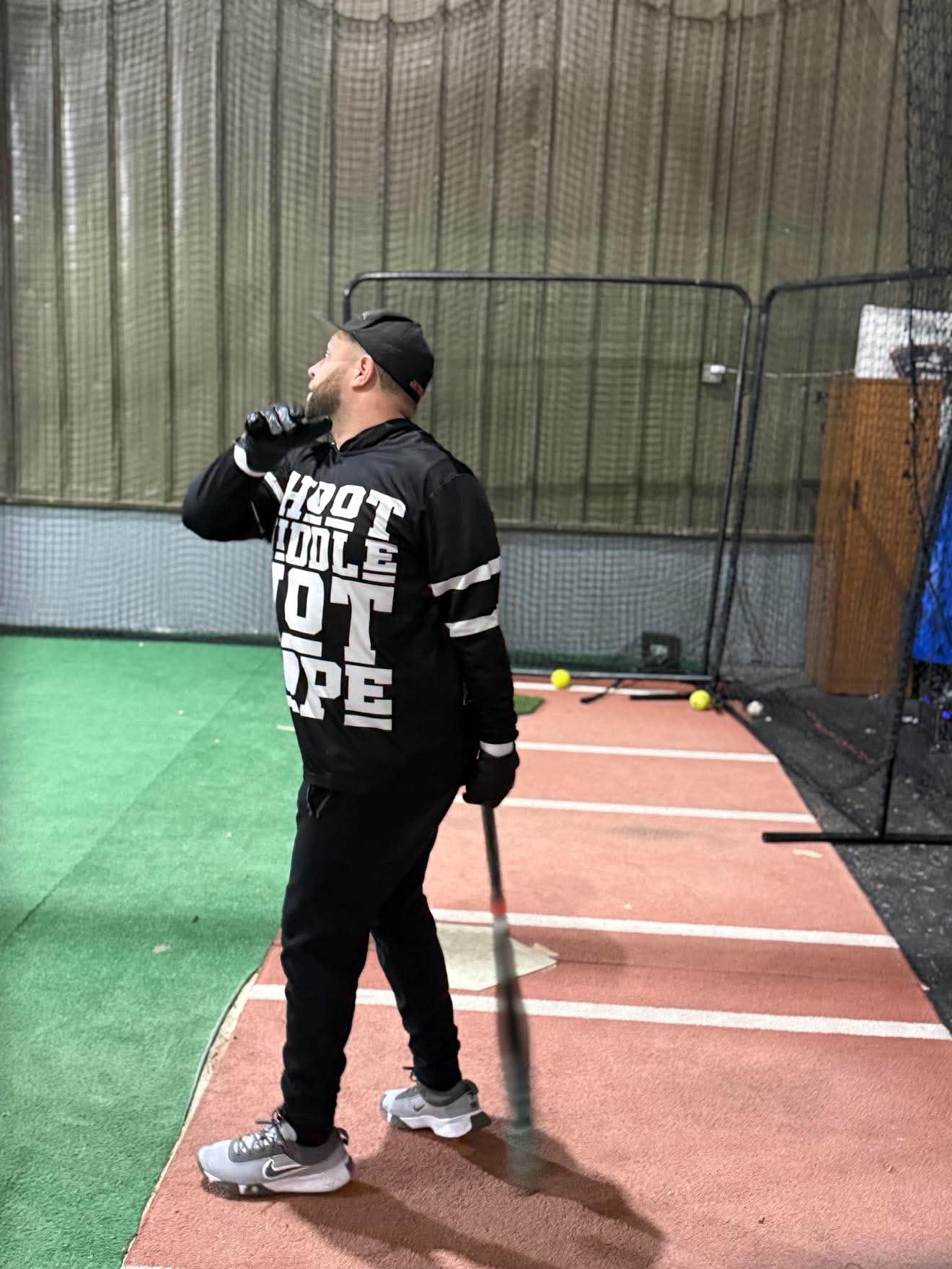 Shoot Middle Not Dope DDA Exclusive Longsleeve - Black White
