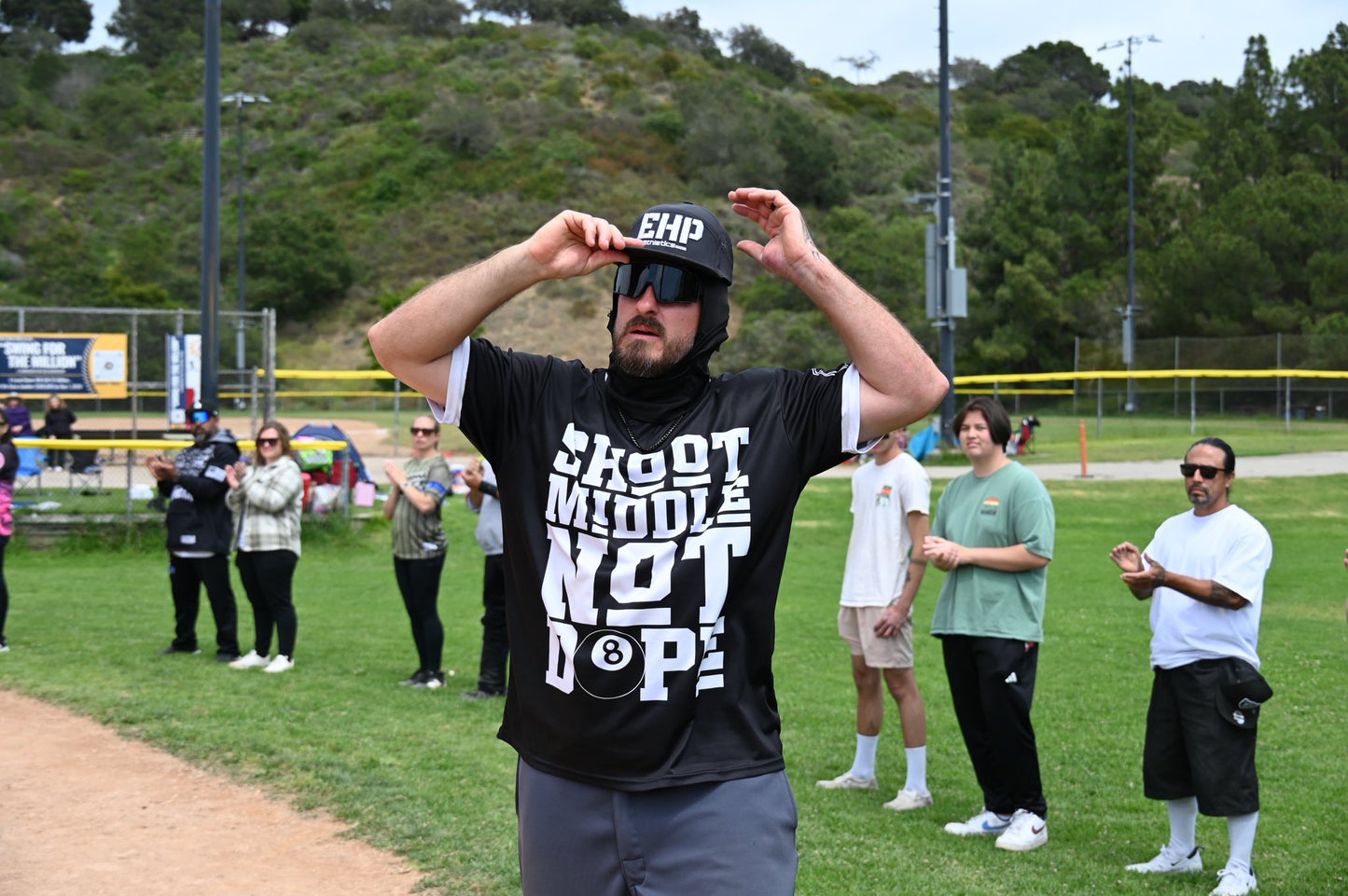 The Bergin Special - Shoot Middle Not Dope DDA Exclusive Jersey - Black and White