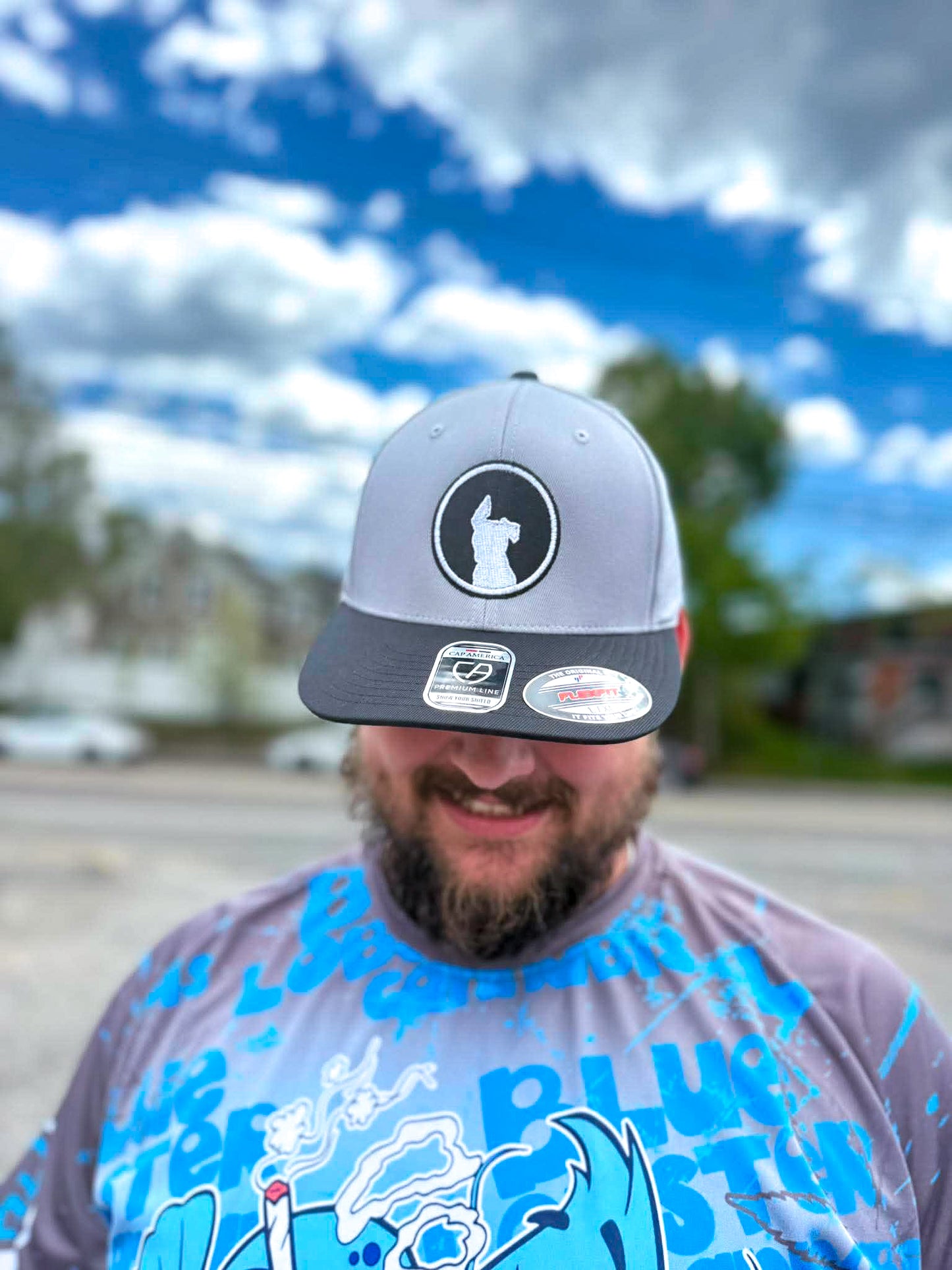Grey with Black Brim - Black and White DDA Logo Hat