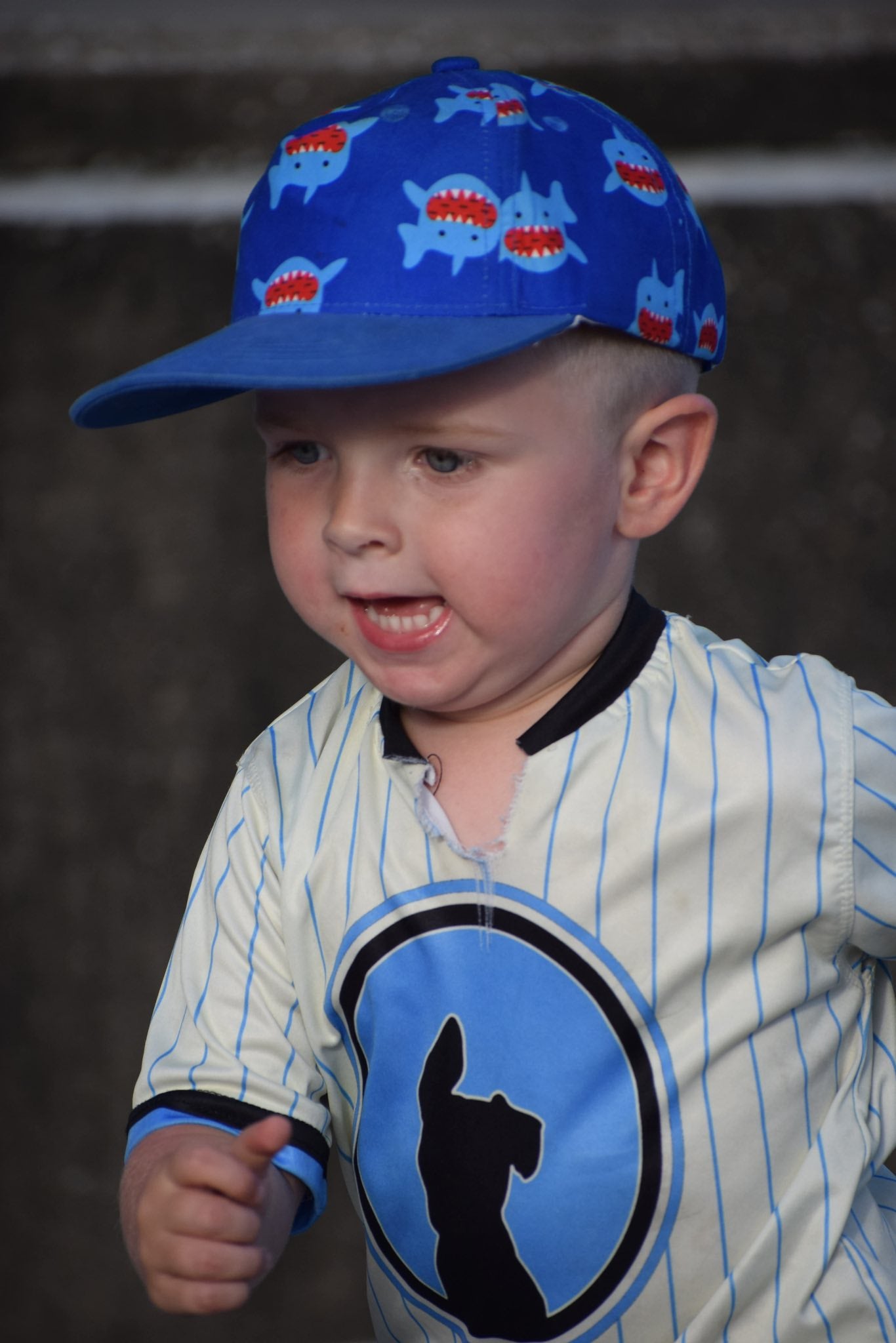 DDA Cream and Blue Jersey