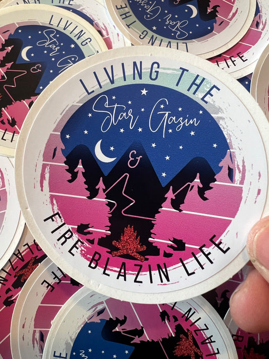 Fire Blazing Sticker