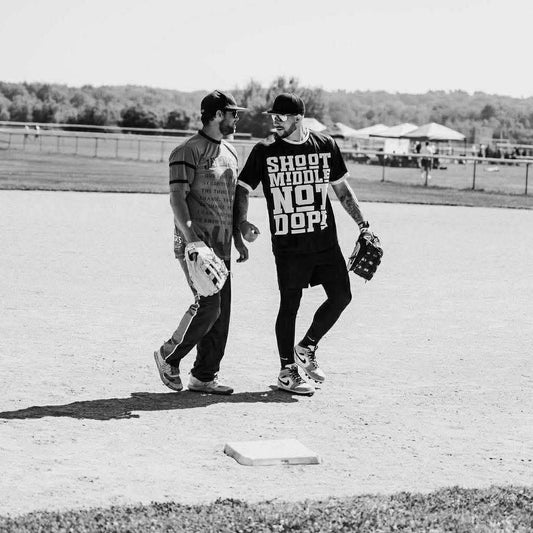 Shoot Middle Not Dope DDA Exclusive Jersey - BLACK and White