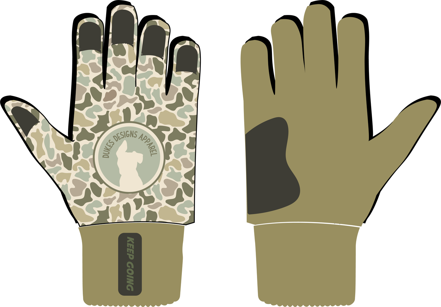 Batting Gloves - Duck Camo