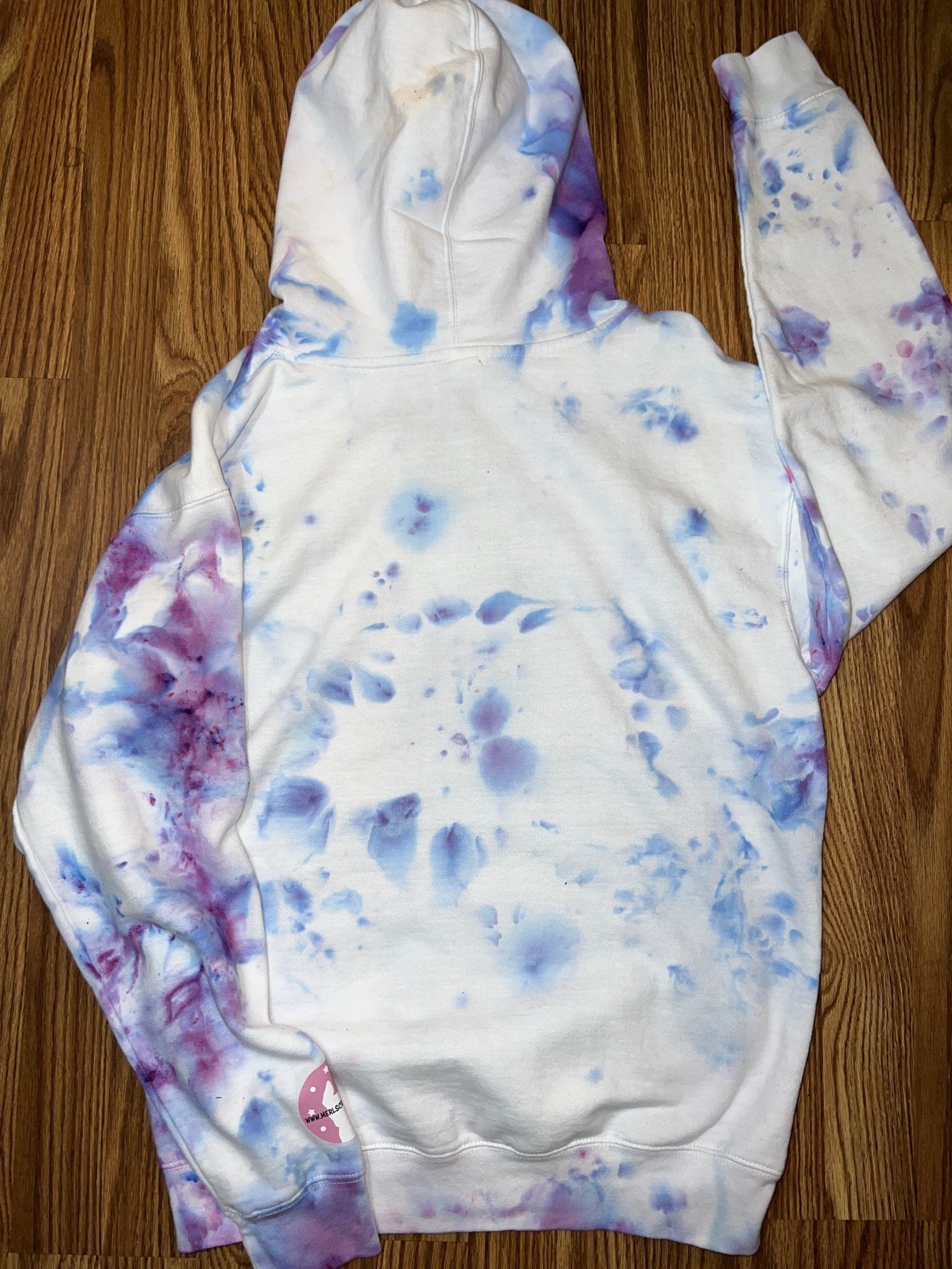 596 MEDIUM Violet Flowers Hoodie - Merlscreations