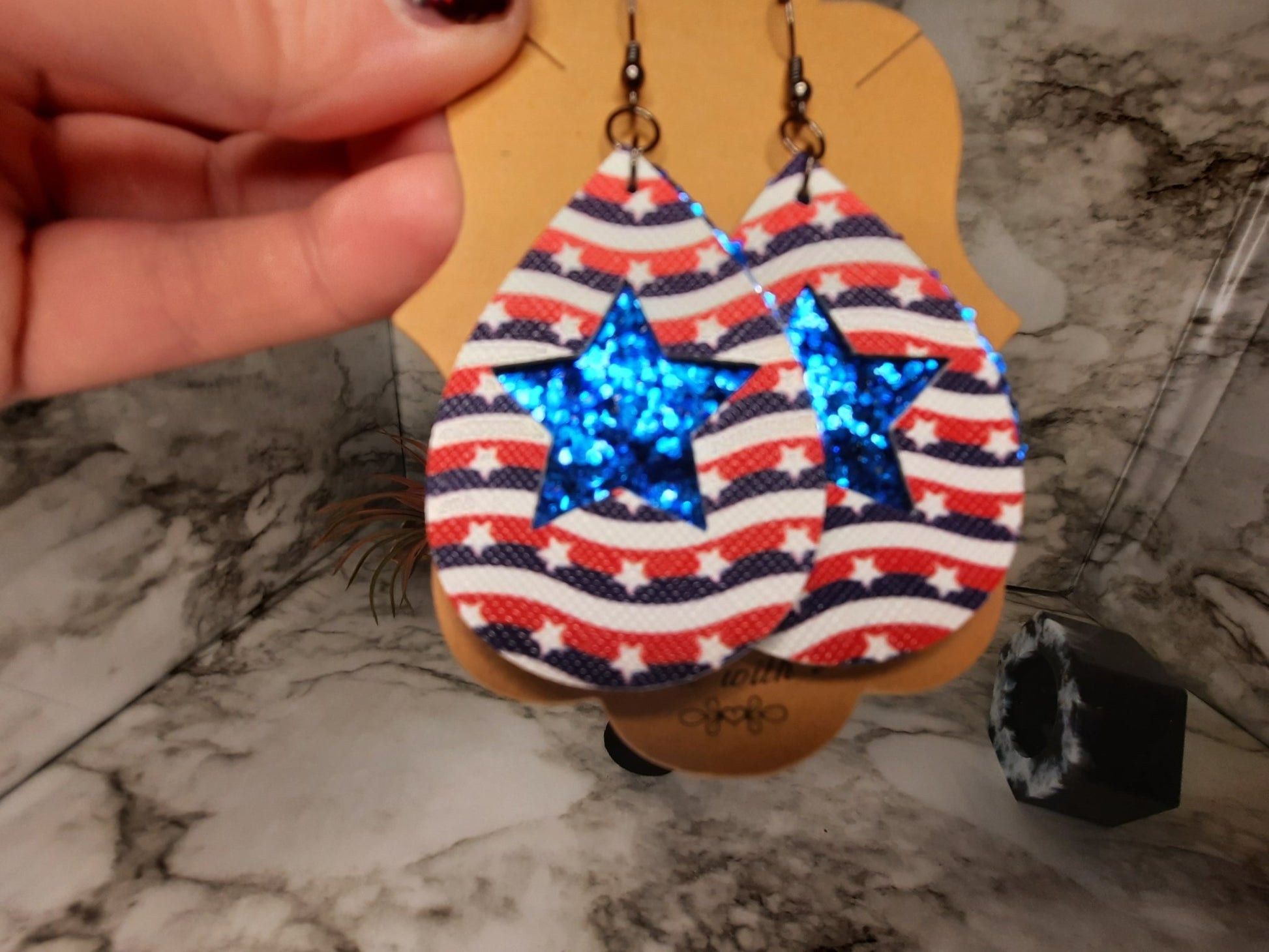 American Pride Earrings - Merlscreations