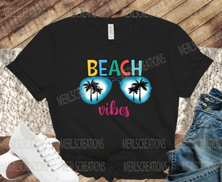 Beach Vibes T-Shirt - Merlscreations
