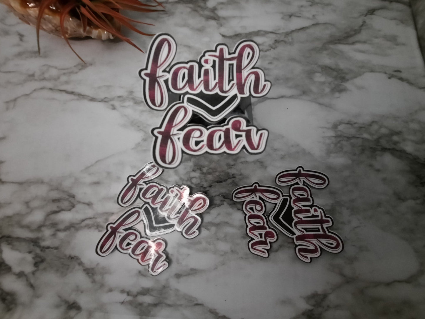 Faith Over Fear Stickers - Merlscreations