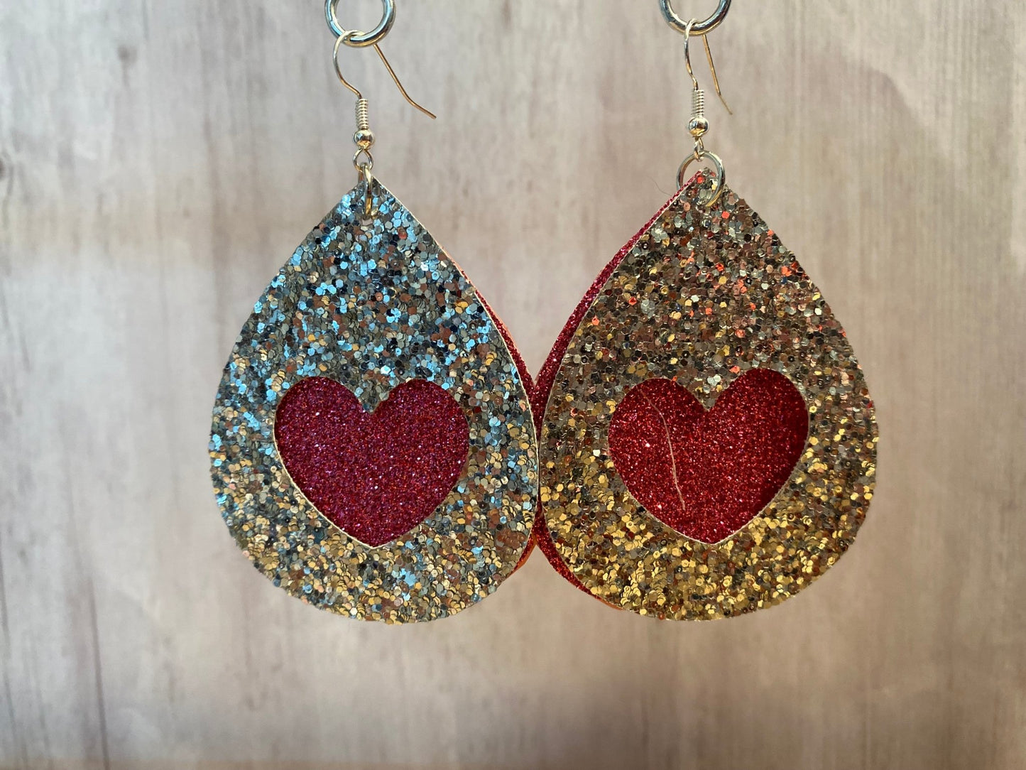 Heart Teardrop Earrings - Merlscreations