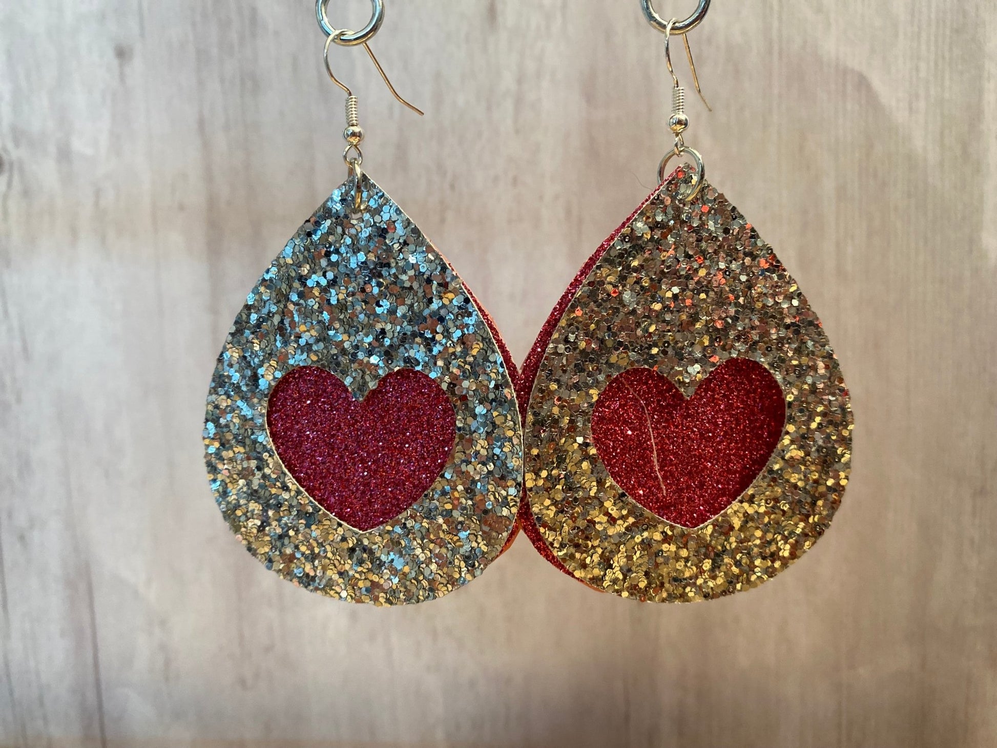 Heart Teardrop Earrings - Merlscreations