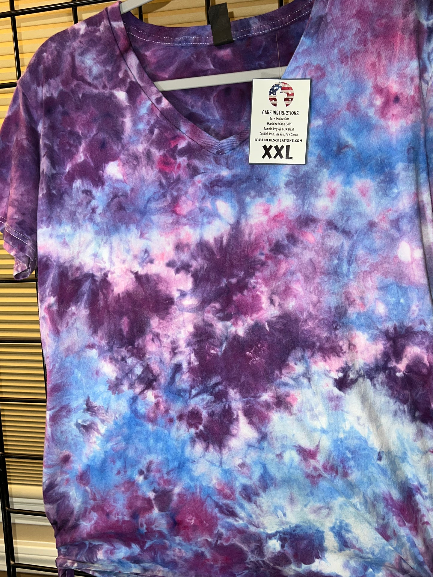 31 XXL Purple Cloudy Daze V-Neck - Womens