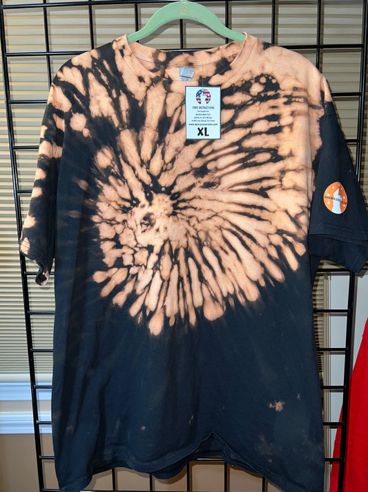 615 XL Bleached Spiral T-Shirt