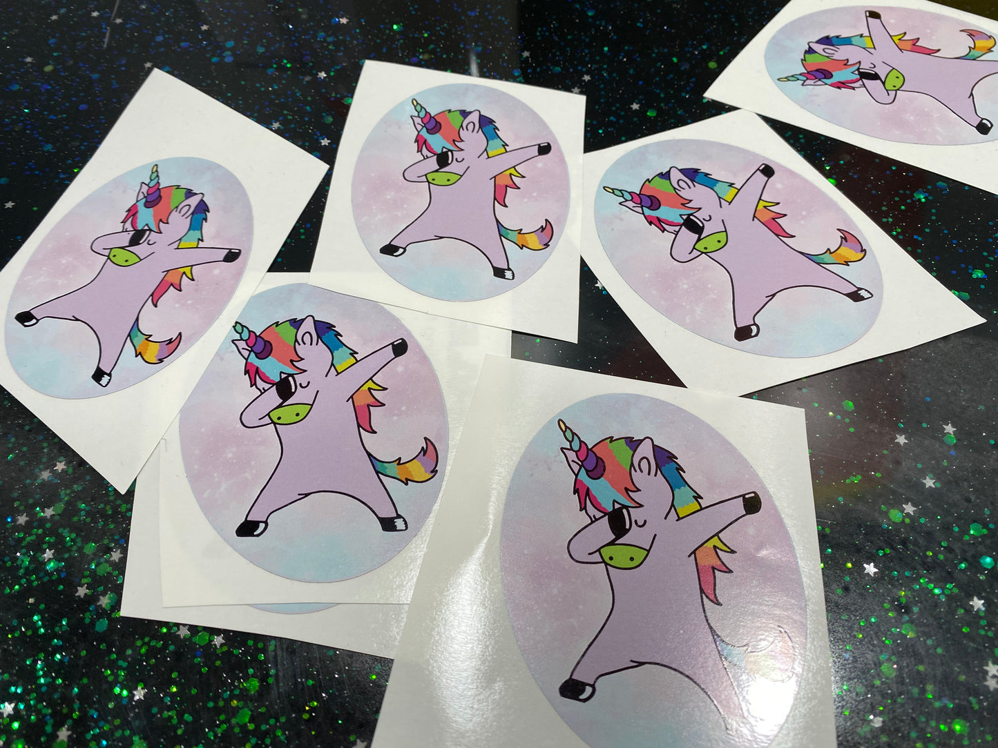 Dabbing Unicorn Sticker