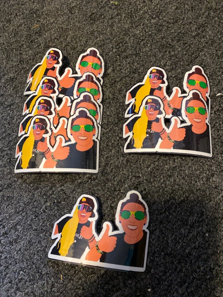 Katies Birthday Stickers - Merlscreations