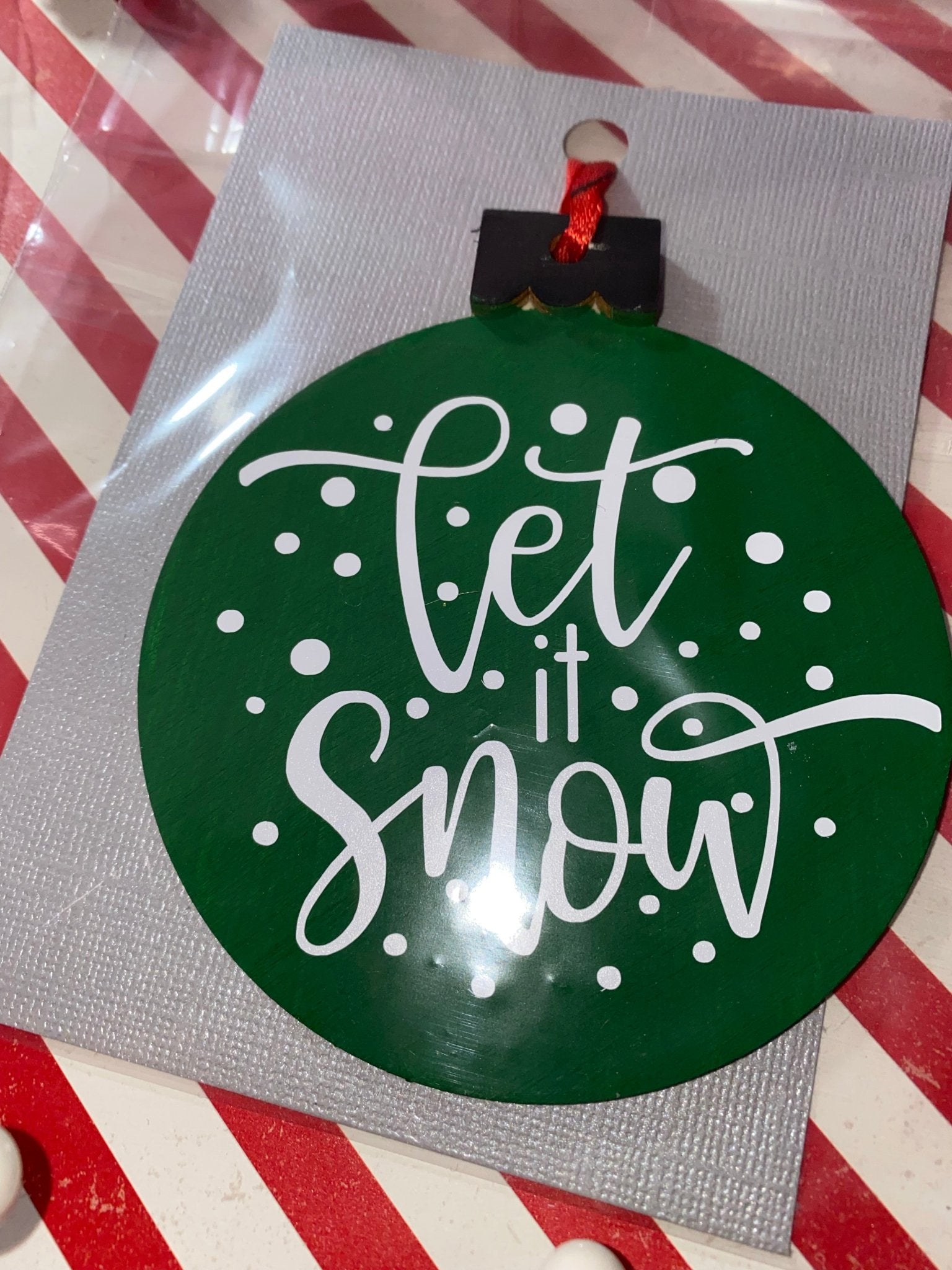 Let it Snow Christmas Ornament - Merlscreations