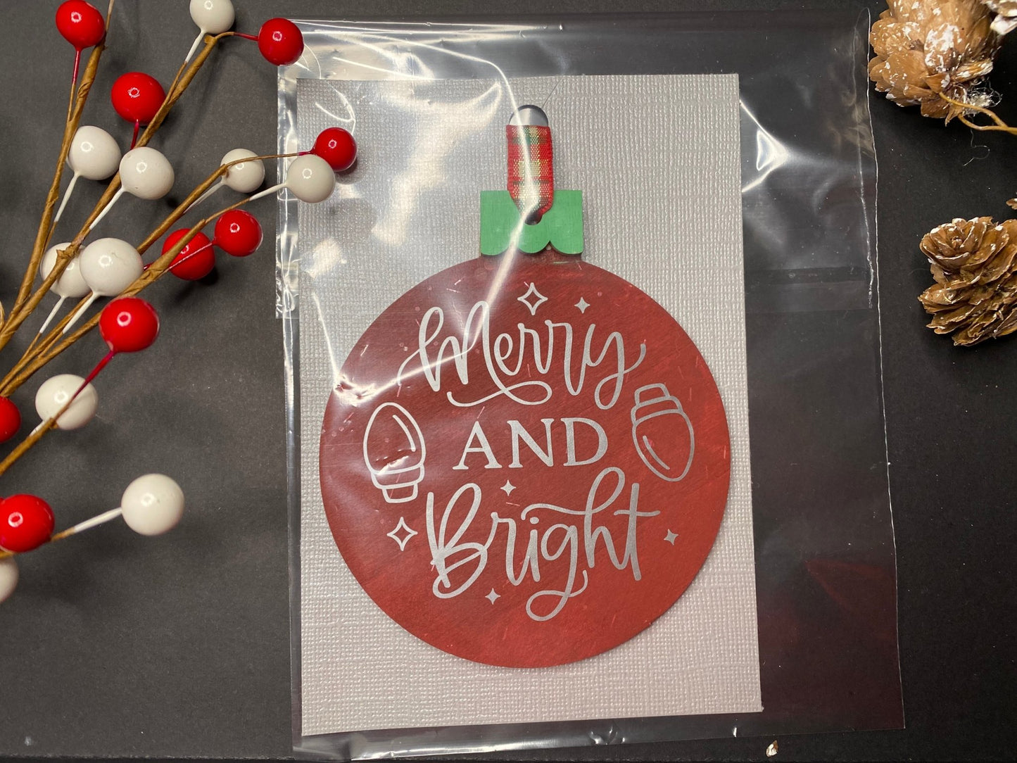 Merry and Bright Ornaments - Merlscreations