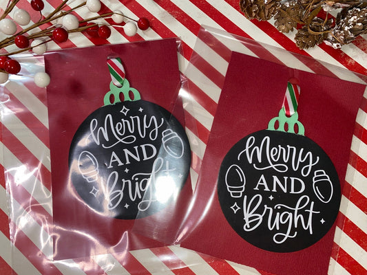 Merry and Bright Ornaments - Merlscreations