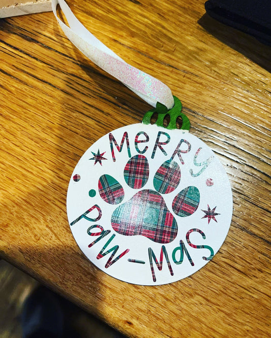 MERRY PAW-MAS ORNAMENT - Merlscreations