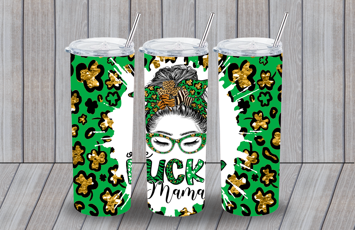 Lucky Mama Green Tumbler