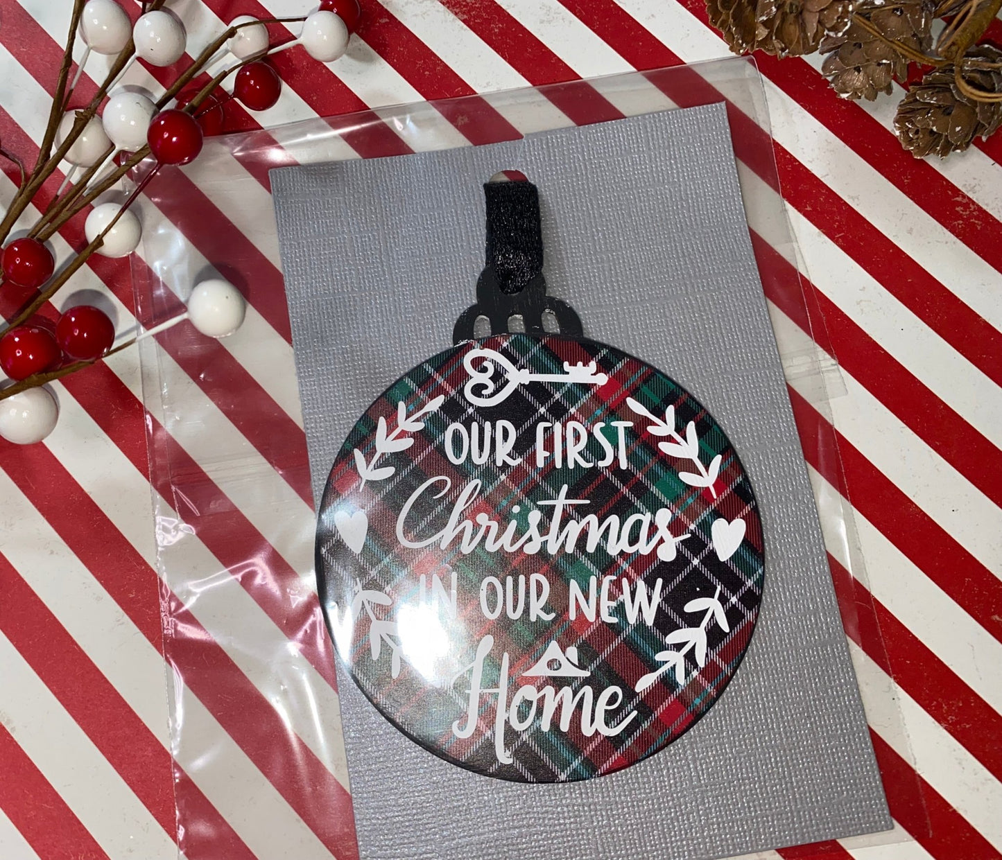 Our 1ST Christmas in our new home ornaments - Merlscreations