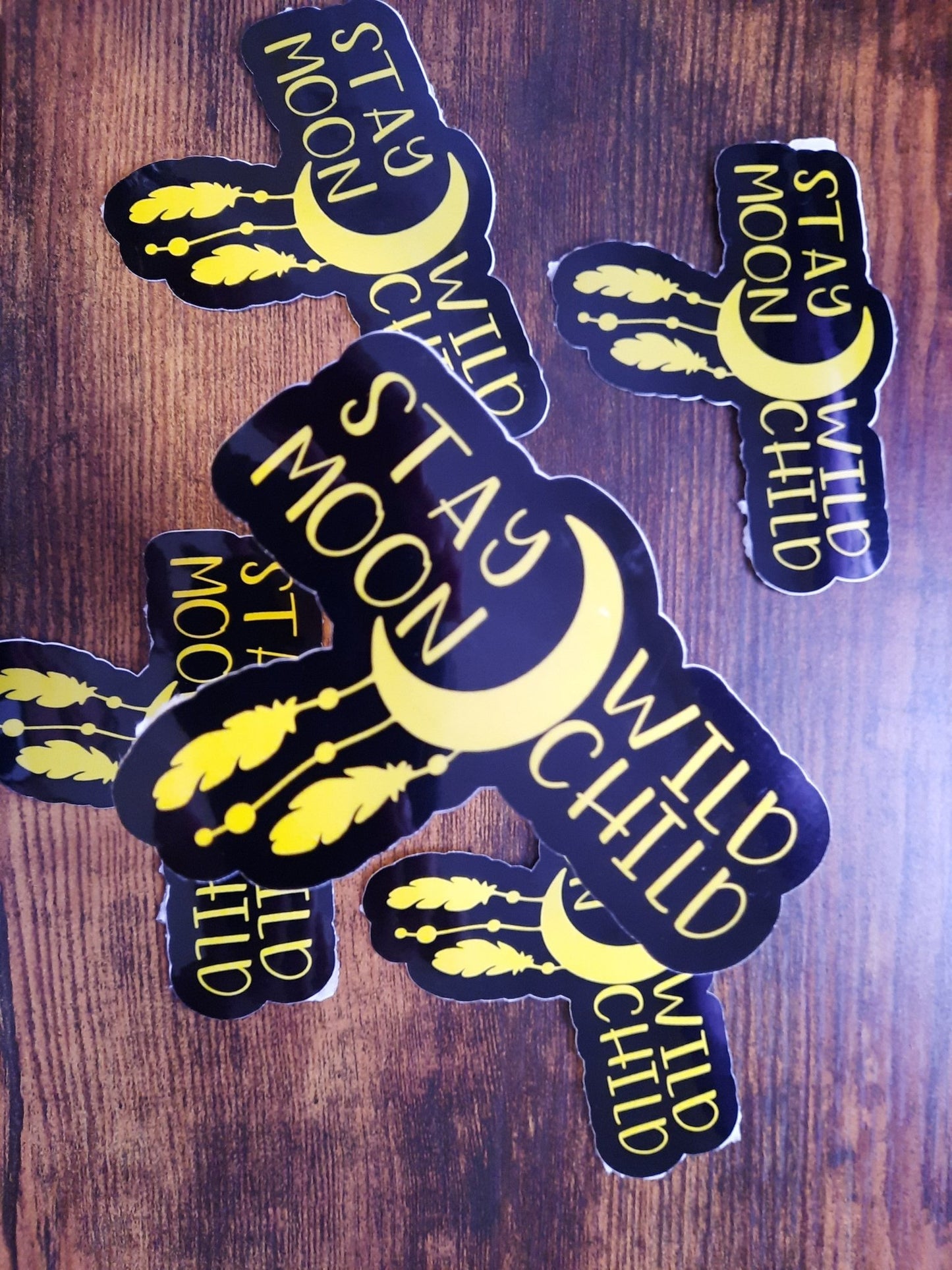 STAY WILD MOON CHILD Stickers - Merlscreations
