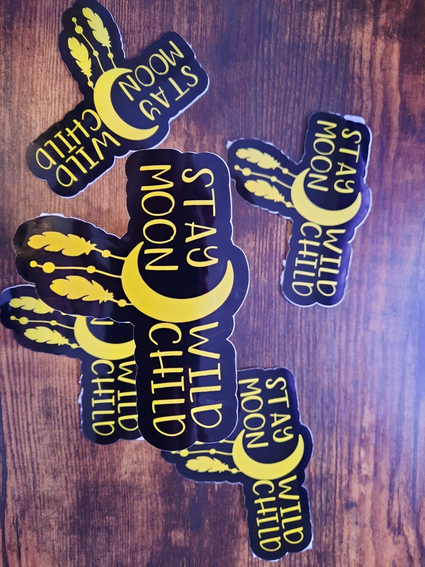 STAY WILD MOON CHILD Stickers - Merlscreations