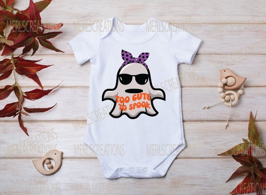 Too cute to spook onesie - Merlscreations